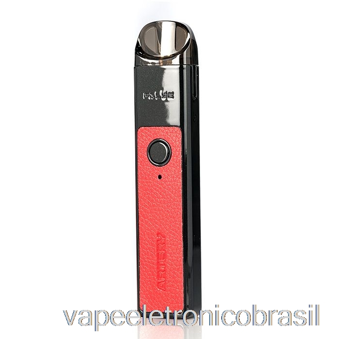 Vape Eletrônico Artéria Vapor Pal Se 20w Pod System Couro Preto E Vermelho